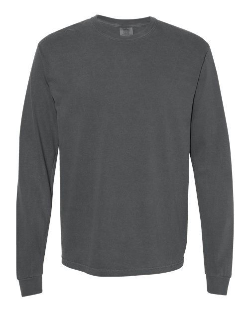 Comfort Colors Unisex Garment-Dyed Heavyweight Long Sleeve T-Shirt - 6014 - EMBROIDERED