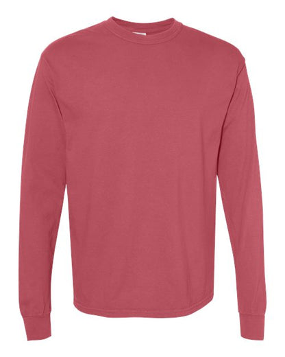 Comfort Colors Unisex Garment-Dyed Heavyweight Long Sleeve T-Shirt - 6014 - EMBROIDERED