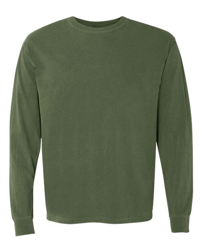 Comfort Colors Unisex Garment-Dyed Heavyweight Long Sleeve T-Shirt - 6014 - EMBROIDERED