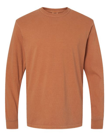 Comfort Colors Unisex Garment-Dyed Heavyweight Long Sleeve T-Shirt - 6014 - EMBROIDERED