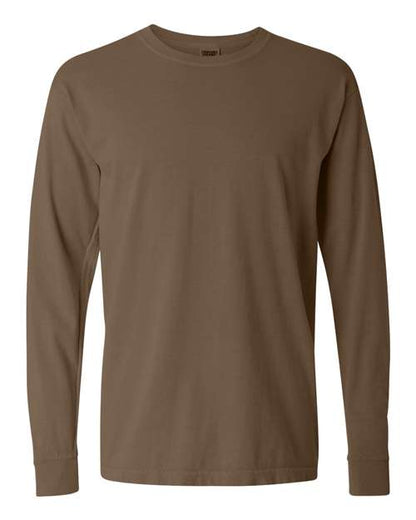Comfort Colors Unisex Garment-Dyed Heavyweight Long Sleeve T-Shirt - 6014 - EMBROIDERED