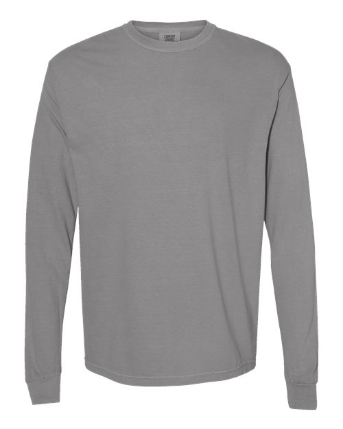 Comfort Colors Unisex Garment-Dyed Heavyweight Long Sleeve T-Shirt - 6014 - EMBROIDERED
