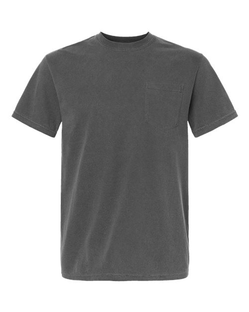 Comfort Colors Unisex Garment-Dyed Heavyweight Pocket T-Shirt - 6030 - EMBROIDERED