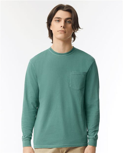 Comfort Colors. Garment-Dyed Heavyweight Long Sleeve Pocket T-Shirt. 4410