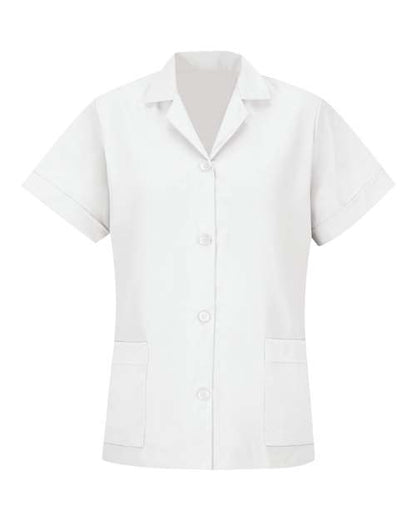 Red Kap Women's Loose Fit Short Sleeve Button Smock - TP23 - EMBROIDERED