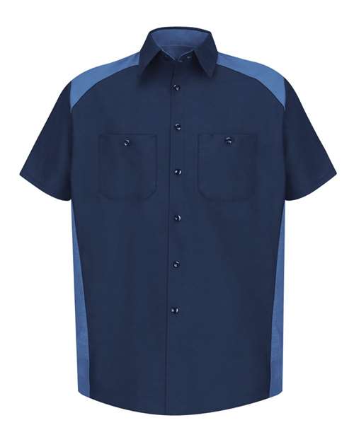 Red Kap Men's Short Sleeve Motorsports Shirt - SP28 - EMBROIDERED