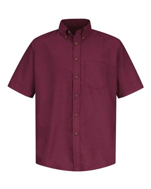 Red Kap Men's Poplin Short Sleeve Dress Shirt - SP80 - EMBROIDERED