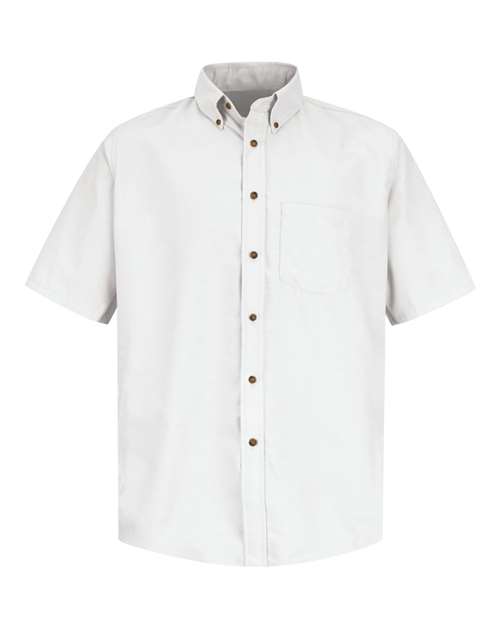 Red Kap Men's Poplin Short Sleeve Dress Shirt - SP80 - EMBROIDERED