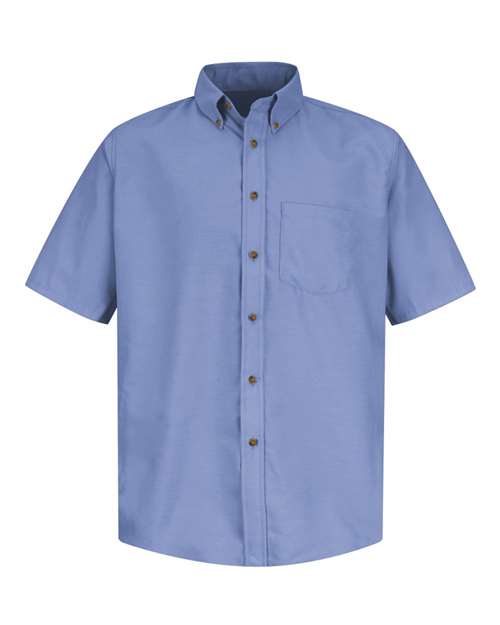 Red Kap Men's Poplin Short Sleeve Dress Shirt - SP80 - EMBROIDERED