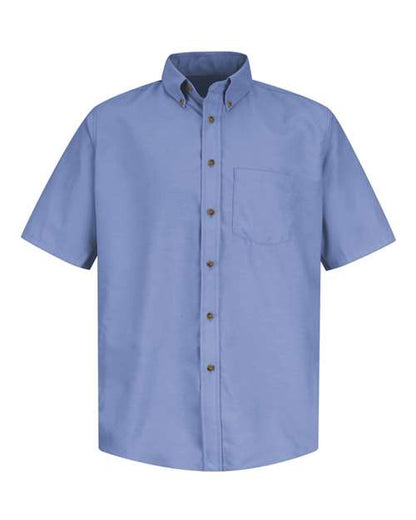 Red Kap Men's Poplin Short Sleeve Dress Shirt - SP80 - EMBROIDERED