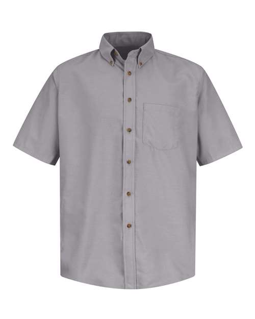 Red Kap Men's Poplin Short Sleeve Dress Shirt - SP80 - EMBROIDERED
