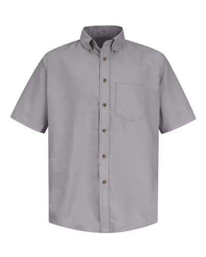 Red Kap Men's Poplin Short Sleeve Dress Shirt - SP80 - EMBROIDERED