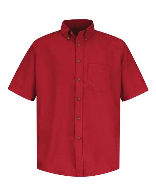 Red Kap Men's Poplin Short Sleeve Dress Shirt - SP80 - EMBROIDERED