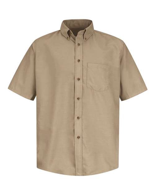 Red Kap Men's Poplin Short Sleeve Dress Shirt - SP80 - EMBROIDERED