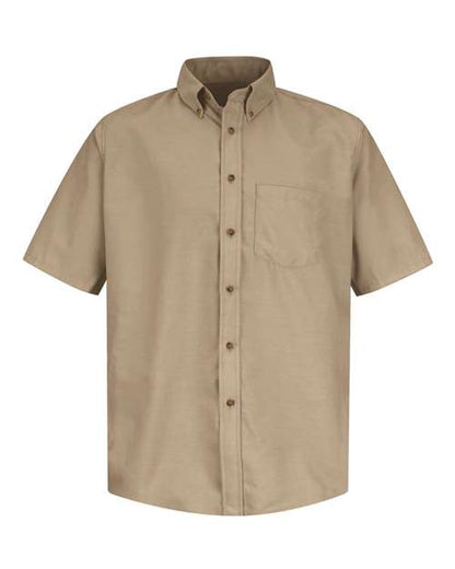 Red Kap Men's Poplin Short Sleeve Dress Shirt - SP80 - EMBROIDERED