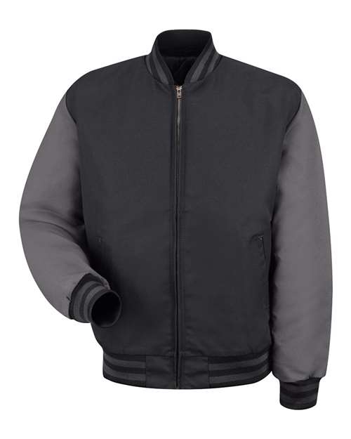 Red Kap Men's Duo-Tone Team Jacket - JT40 - EMBROIDERED