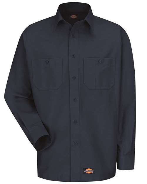 Dickies Men's Long Sleeve Work Shirt - WS10 - EMBROIDERED