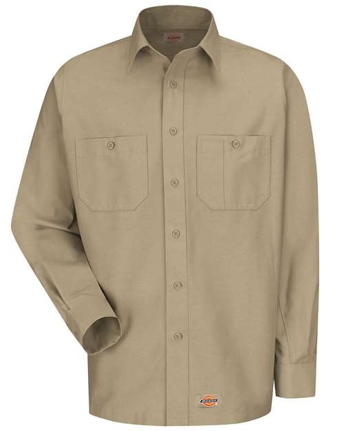 Dickies Men's Tall Long Sleeve Work Shirt - WS10T - EMBROIDERED