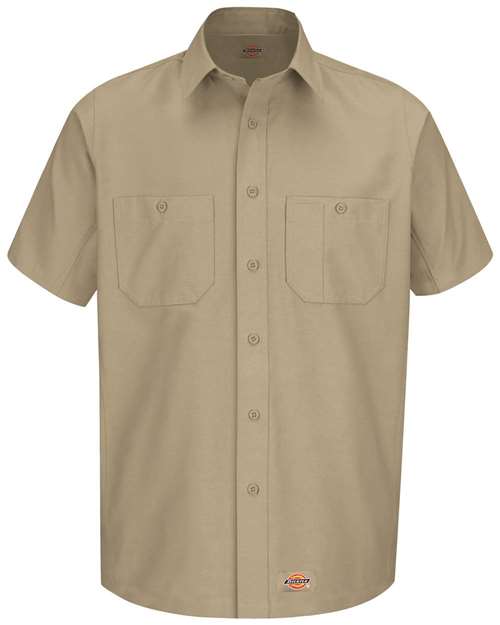 Dickies Men's Tall Short Sleeve Work Shirt - WS20T - EMBROIDERED