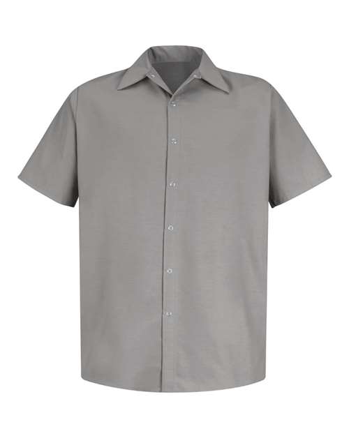 Red Kap Men's Specialized Short Sleeve Pocketless Work Shirt - SP26 - EMBROIDERED