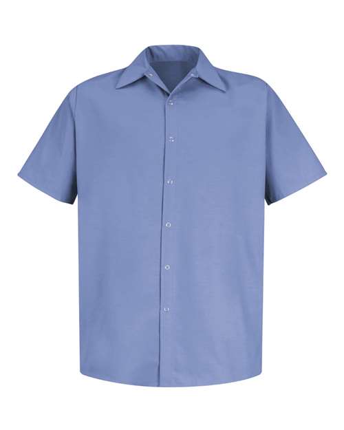 Red Kap Men's Specialized Short Sleeve Pocketless Work Shirt - SP26 - EMBROIDERED