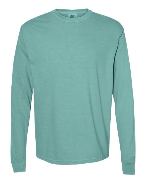 Comfort Colors Unisex Garment-Dyed Heavyweight Long Sleeve T-Shirt - 6014 - EMBROIDERED