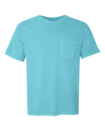 Comfort Colors Unisex Garment-Dyed Heavyweight Pocket T-Shirt - 6030 - EMBROIDERED