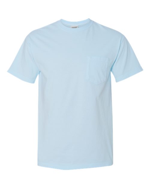 Comfort Colors Unisex Garment-Dyed Heavyweight Pocket T-Shirt - 6030 - EMBROIDERED