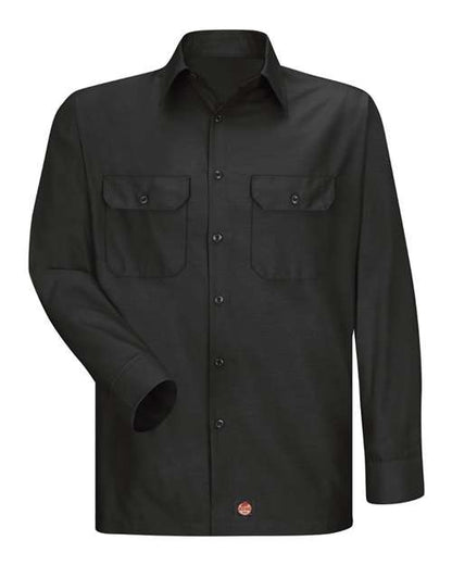 Red Kap Men's Ripstop Long Sleeve Shirt - SY50 - EMBROIDERED