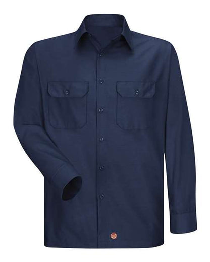 Red Kap Men's Ripstop Long Sleeve Shirt - SY50 - EMBROIDERED