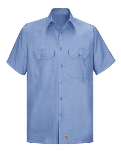 Red Kap Men's Ripstop Short Sleeve Work Shirt - SY60 - EMBROIDERED