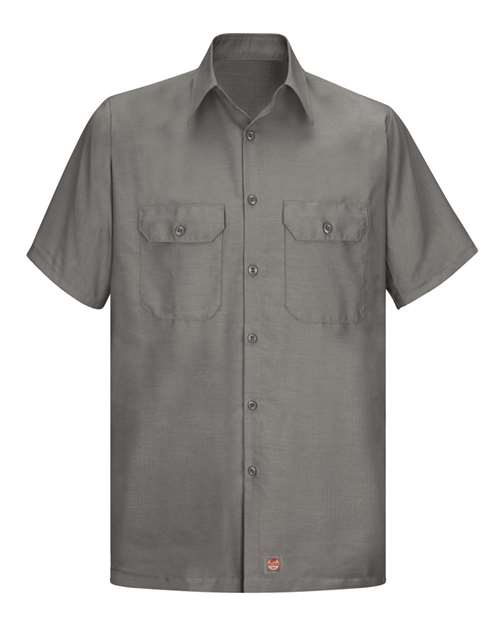 Red Kap Men's Ripstop Short Sleeve Work Shirt - SY60 - EMBROIDERED