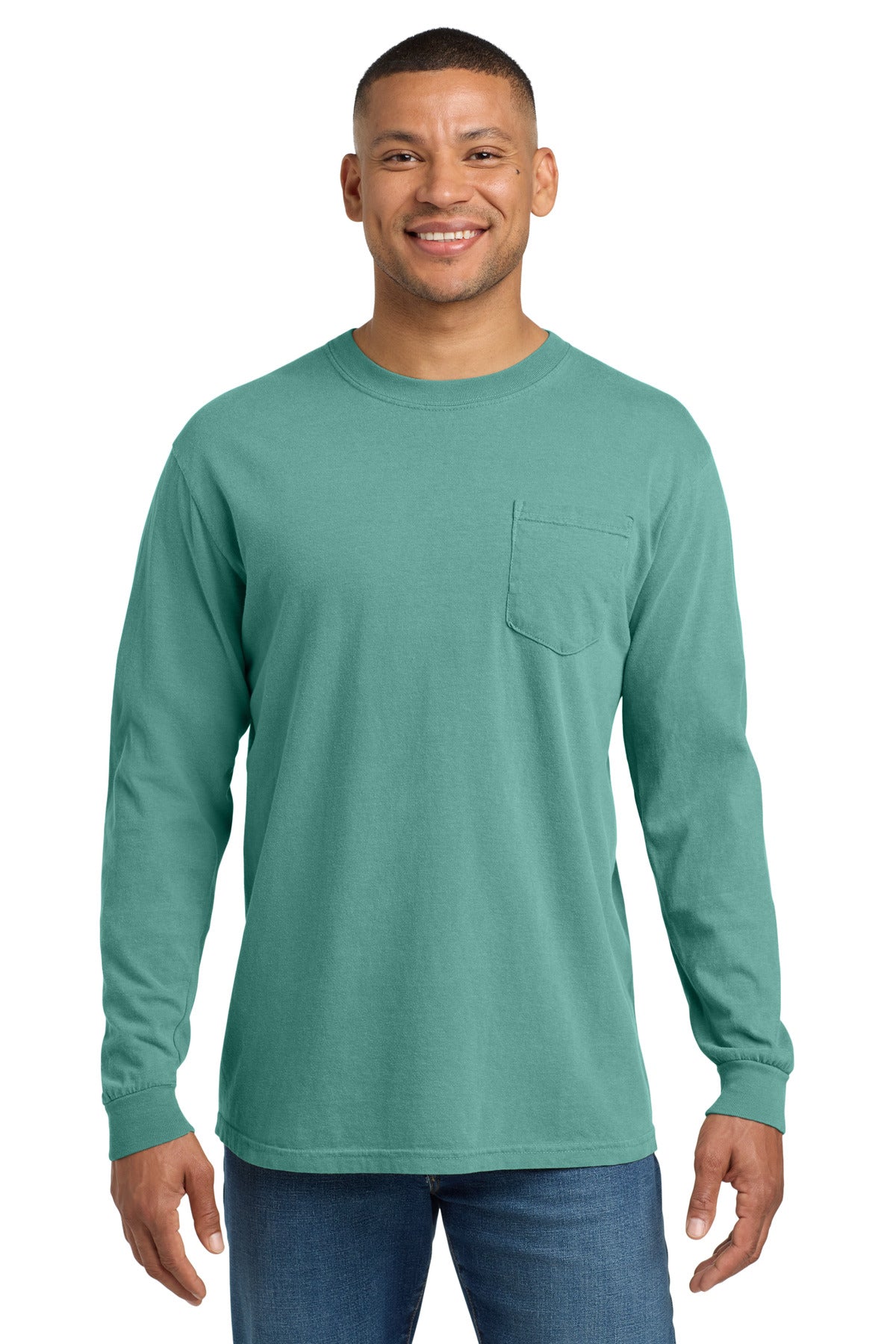 COMFORT COLORS Heavyweight Ring Spun Long Sleeve Pocket Tee. 4410