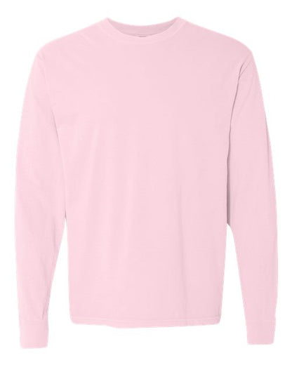 Comfort Colors Unisex Garment-Dyed Heavyweight Long Sleeve T-Shirt - 6014 - EMBROIDERED