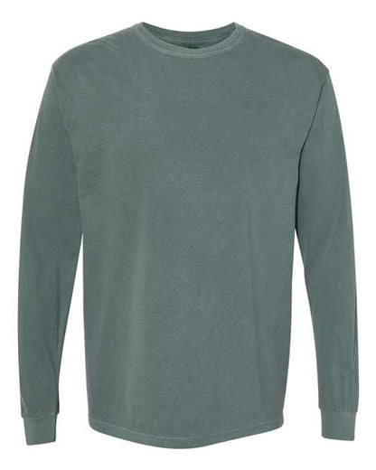 Comfort Colors Unisex Garment-Dyed Heavyweight Long Sleeve T-Shirt - 6014 - EMBROIDERED