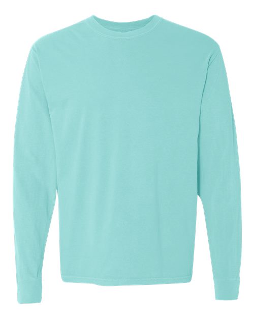 Comfort Colors Unisex Garment-Dyed Heavyweight Long Sleeve T-Shirt - 6014 - EMBROIDERED