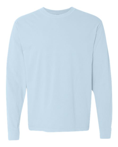 Comfort Colors Unisex Garment-Dyed Heavyweight Long Sleeve T-Shirt - 6014 - EMBROIDERED