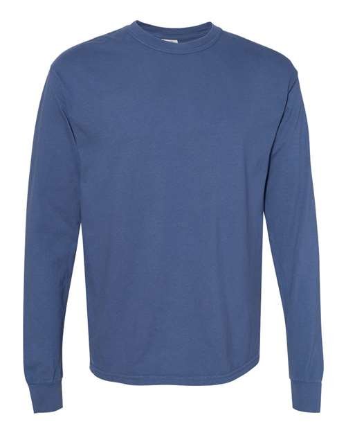 Comfort Colors Unisex Garment-Dyed Heavyweight Long Sleeve T-Shirt - 6014 - EMBROIDERED