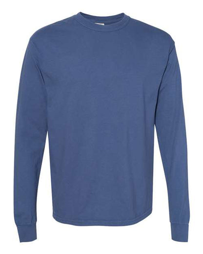 Comfort Colors Unisex Garment-Dyed Heavyweight Long Sleeve T-Shirt - 6014 - EMBROIDERED