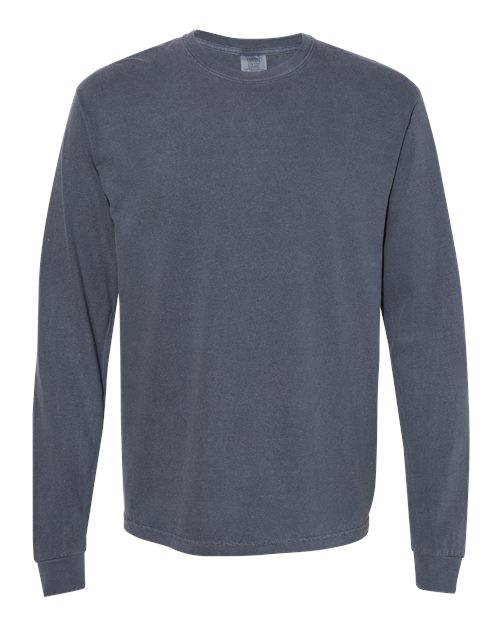Comfort Colors Unisex Garment-Dyed Heavyweight Long Sleeve T-Shirt - 6014 - EMBROIDERED