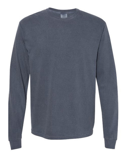Comfort Colors Unisex Garment-Dyed Heavyweight Long Sleeve T-Shirt - 6014 - EMBROIDERED
