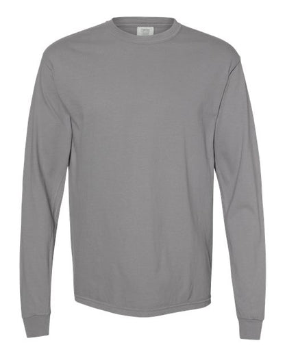 Comfort Colors Unisex Garment-Dyed Heavyweight Long Sleeve T-Shirt - 6014 - EMBROIDERED