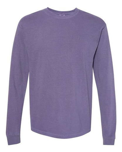 Comfort Colors Unisex Garment-Dyed Heavyweight Long Sleeve T-Shirt - 6014 - EMBROIDERED