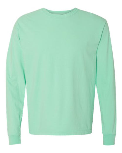 Comfort Colors Unisex Garment-Dyed Heavyweight Long Sleeve T-Shirt - 6014 - EMBROIDERED