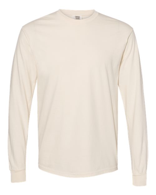 Comfort Colors Unisex Garment-Dyed Heavyweight Long Sleeve T-Shirt - 6014 - EMBROIDERED