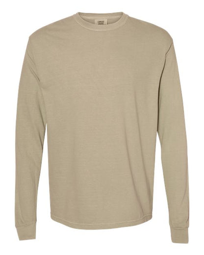 Comfort Colors Unisex Garment-Dyed Heavyweight Long Sleeve T-Shirt - 6014 - EMBROIDERED