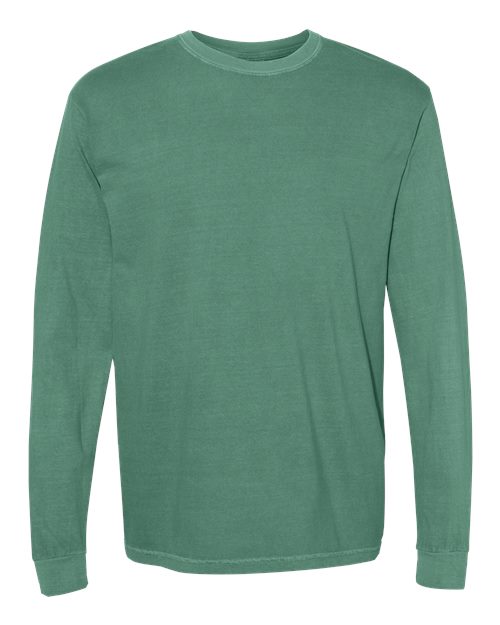 Comfort Colors Unisex Garment-Dyed Heavyweight Long Sleeve T-Shirt - 6014 - EMBROIDERED