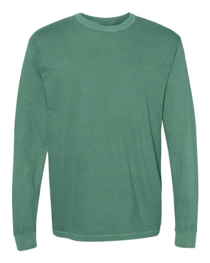 Comfort Colors Unisex Garment-Dyed Heavyweight Long Sleeve T-Shirt - 6014 - EMBROIDERED