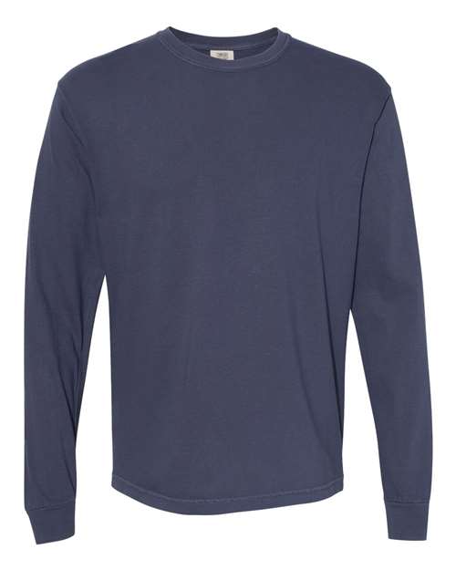 Comfort Colors Unisex Garment-Dyed Heavyweight Long Sleeve T-Shirt - 6014 - EMBROIDERED