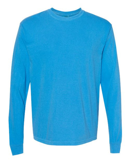 Comfort Colors Unisex Garment-Dyed Heavyweight Long Sleeve T-Shirt - 6014 - EMBROIDERED